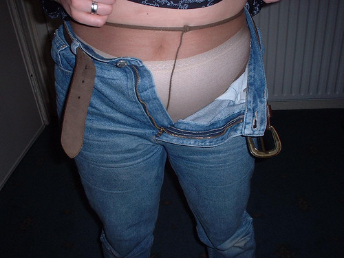 Pantyhose jeans pics